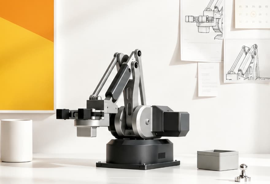 Precision aluminum robotic arm