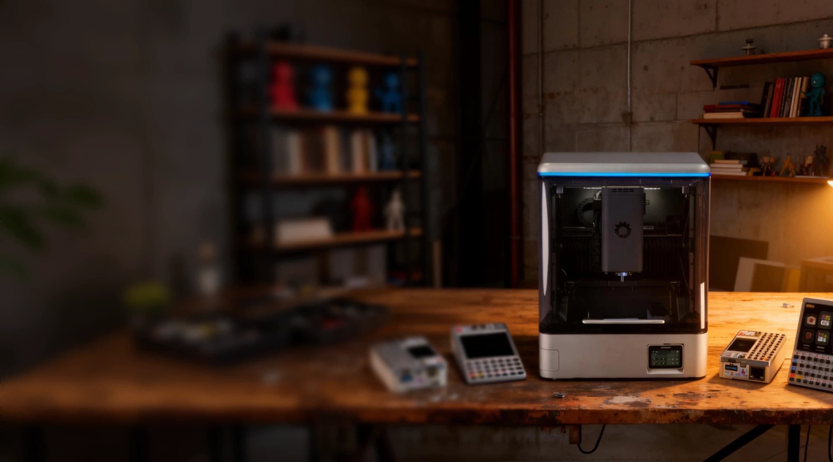 Aluminum devices and NestWorks C500 on a workbench