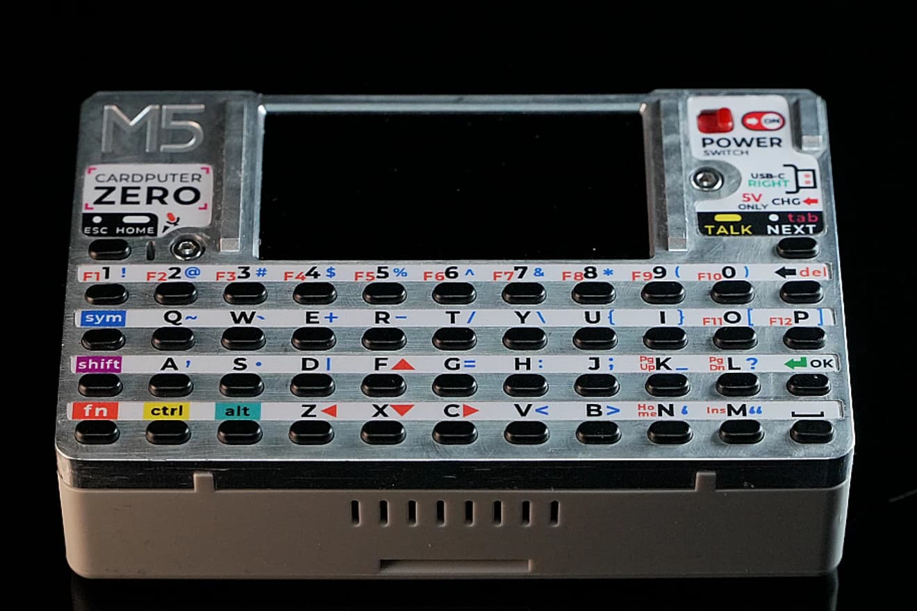 Finished Cardputer Zero aluminum enclosure